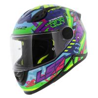 LS2 Мотошлем FF812 Kid Svent Blue Green в Ярославле