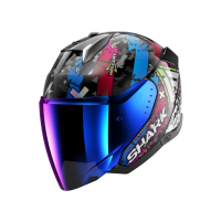 Shark Шлем Skwal I3 Jet Hellcat Black/Chrome/Blue в Ярославле