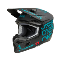 Oneal Шлем кроссовый 3Series Static черный/бирюзовый в Ярославле