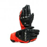 Dainese Перчатки кожаные 4-Stroke 2 Black/Fluo-Red в Ярославле