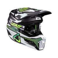 Leatt Шлем кроссовый детский 3.5 V26 Storm Teal + очки Vizion 3.5 в Ярославле