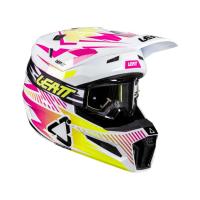 Leatt Шлем кроссовый 3.5 V26 Storm Pink + очки Vizion 3.5 в Ярославле