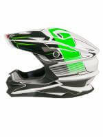 AIM Шлем кроссовый JK803 White/Green в Ярославле