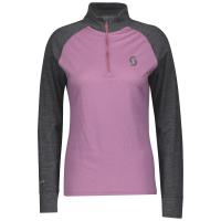 Scott Термокофта женская  Zip Defined Merino dark grey melange/cassis pink в Ярославле