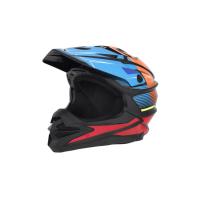 Desment Шлем кроссовый Raptor Black-Blue-Orange graphic в Ярославле