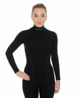 Brubeck Футболка женская дл.рукав Wool Merino 78% Черный в Ярославле