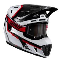 Leatt Шлем кроссовый  7.5 V26 White-Red + очки Velocity 4.5 в Ярославле