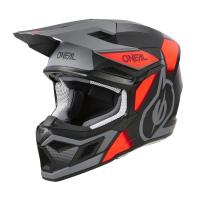 Oneal Шлем кроссовый 3Series Vision Серый/Красный в Ярославле