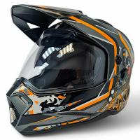 AIM Шлем кросс/эндуро JK802S Orange/Grey/Black в Ярославле