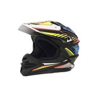 Desment Шлем кроссовый Raptor White-Yellow-Blue graphic в Ярославле