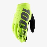 100% Мотоперчатки текстильные подростковые Brisker Youth Glove Fluo Yellow в Ярославле
