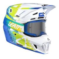 Leatt Шлем кроссовый  7.5 V26 Pixel Blue + очки Velocity 4.5 в Ярославле