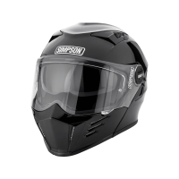 Simpson Шлем модуляр Darksome Gloss Black в Ярославле