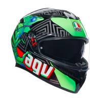 AGV Шлем K3 Kamaleon Black/Red/Green в Ярославле