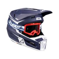 Leatt Шлем кроссовый детский 3.5 V26 Blue + очки Vizion 3.5 в Ярославле