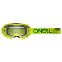 Oneal Маска кроссовая B-10 Solid V.24, желтый, прозрачные линзы Antifog, с защитой от уф лучей в Ярославле