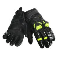 Scout Мотоперчатки кожаные Volcano Черный/Белый/Желтый в Ярославле