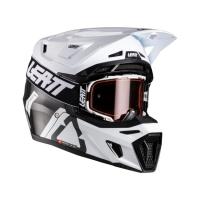 Leatt Мотошлем 9.5 Carbon-White + очки Velocity 6.5 V26 в Ярославле