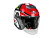 AiM Шлем открытый JK526 Red/Grey/Black в Ярославле
