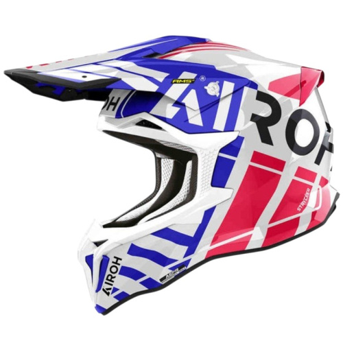 Airoh Мотошлем Strycker Brave Blue/Red Gloss в Ярославле