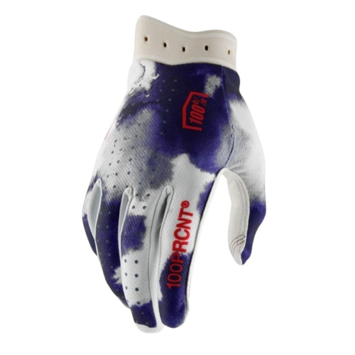 100% Мотоперчатки текстильные ITrack Blue/White 2026 в Ярославле