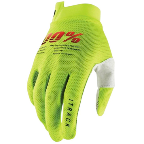100% Мотоперчатки текстильные ITrack Fluo/Yellow в Ярославле