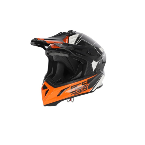 Acerbis Шлем Steel Carbon White/Orange в Ярославле