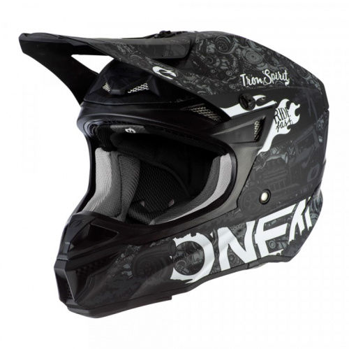 Oneal Шлем кроссовый 5Series Polyacrylite Черный/Белый в Ярославле